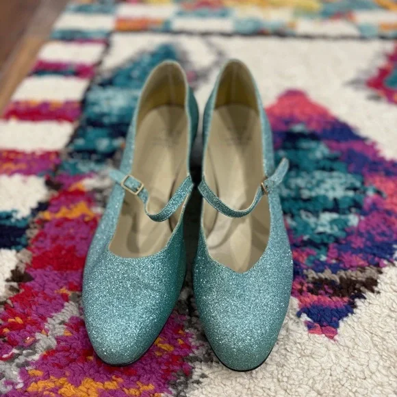 American Apparel Glitter Mary Jane Heels - Picture 3 of 5